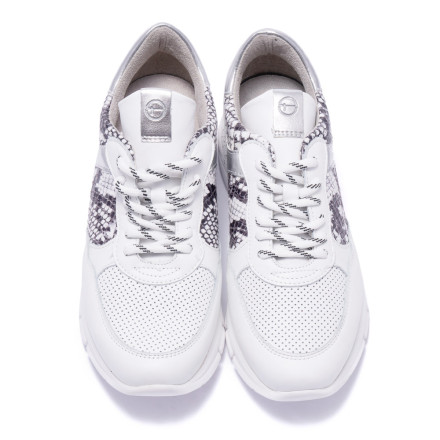 Кросівки жіночі Tamaris 1/1-23781/32 104 WHT COMB/SNAKE