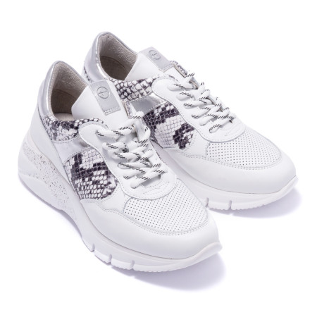 Кросівки жіночі Tamaris 1/1-23781/32 104 WHT COMB/SNAKE