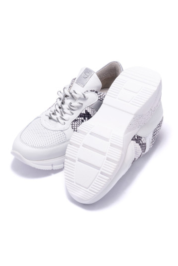 Кроссовки женские Tamaris 1/1-23781/32 104 WHT COMB/SNAKE