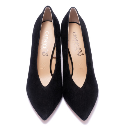Туфлi жiночi Caprice 9/9-22403/23 004 BLACK SUEDE