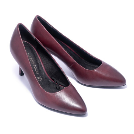 Туфлi жiночi  Marco Tozzi 2/2-22472/23 506 BORDEAUX NAPPA