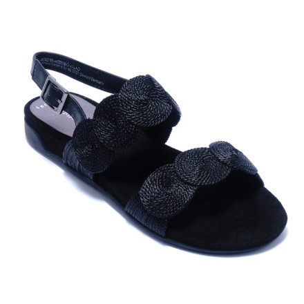 Босоніжки жіночі Marco Tozzi 2/2-28440/34 011 BLACK MET.COMB