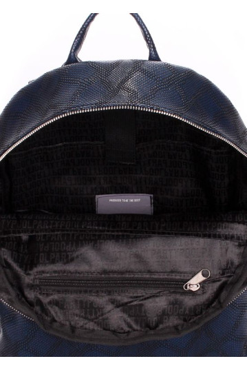 Рюкзак POOLPARTY mini-bckpck-snake-darkblue