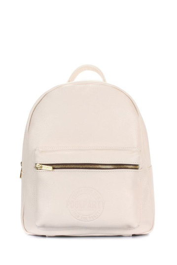 Рюкзак POOLPARTY xs-bckpck-leather-beige