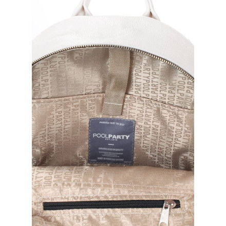 Рюкзак POOLPARTY xs-bckpck-leather-white