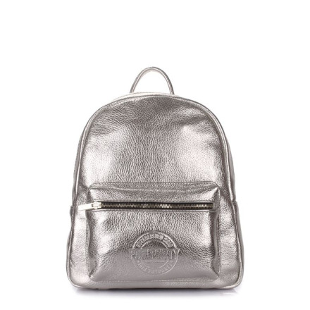Рюкзак POOLPARTY xs-bckpck-leather-silver