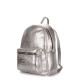 Рюкзак POOLPARTY xs-bckpck-leather-silver
