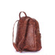 Рюкзак POOLPARTY mini-bckpck-leather-croco-brown