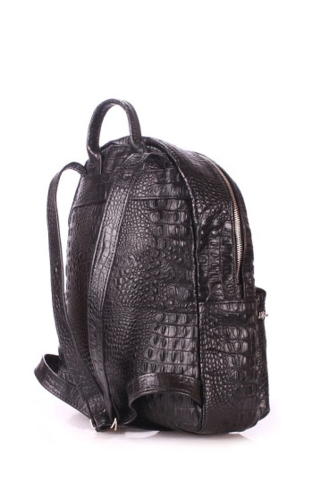 Рюкзак POOLPARTY mini-bckpck-leather-croco-black