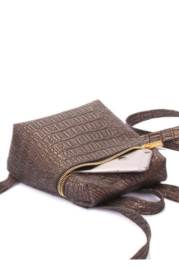 Рюкзак POOLPARTY doll-croco-bronze