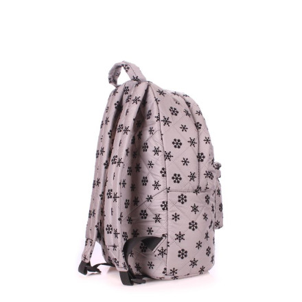 Рюкзак POOLPARTY backpack-snowflakes-grey
