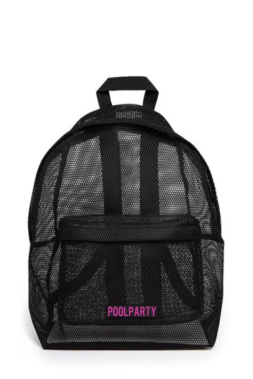 Рюкзак POOLPARTY backpack-mesh-black