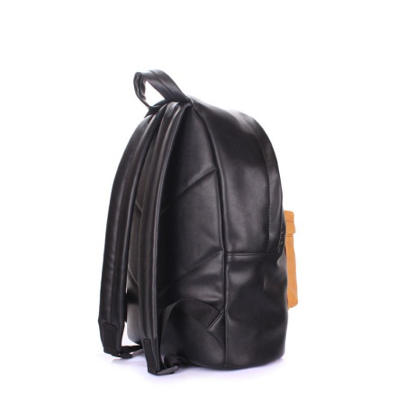 Рюкзак POOLPARTY backpack-pu-black-orange