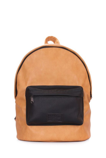 Рюкзак POOLPARTY backpack-pu-orange-black