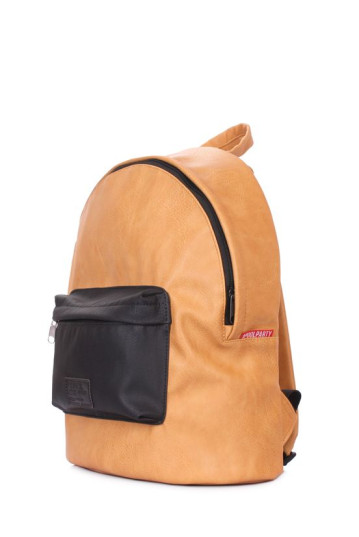 Рюкзак POOLPARTY backpack-pu-orange-black