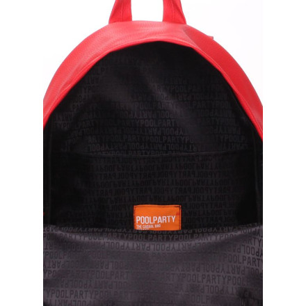 Рюкзак POOLPARTY backpack-pu-red