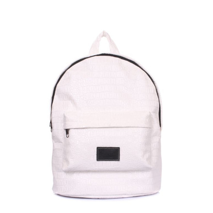 Рюкзак POOLPARTY backpack-croco-white