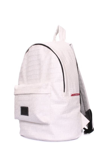 Рюкзак POOLPARTY backpack-croco-white