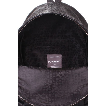 Рюкзак POOLPARTY backpack-plprt-leather-black