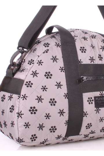 Сумка женская POOLPARTY alaska-snowflakes-grey