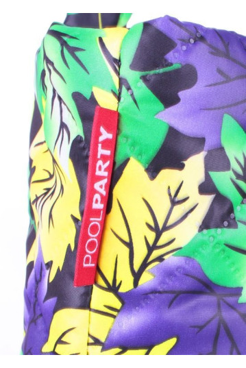 Жіноча сумка POOLPARTY pp4-yellow-violet-leaves