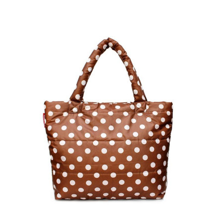 Жіноча сумка POOLPARTY pp4-cappuccino-dots