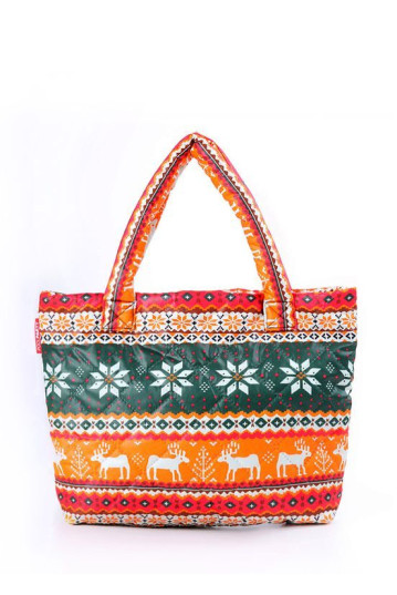 Жіноча сумка POOLPARTY pool-69-green-orange