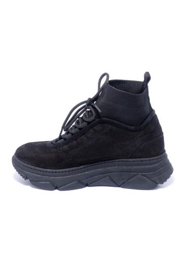 Кроссовки женские Welfare 0010-12401 555 BLACK NUBUK