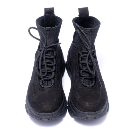 Кросівки жіночі Welfare 0010-12401 555 BLACK NUBUK