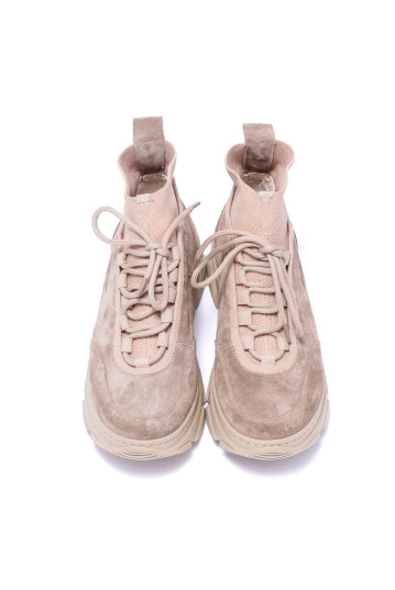 Кроссовки женские Welfare 0010-12401 843 BEIGE SUEDE