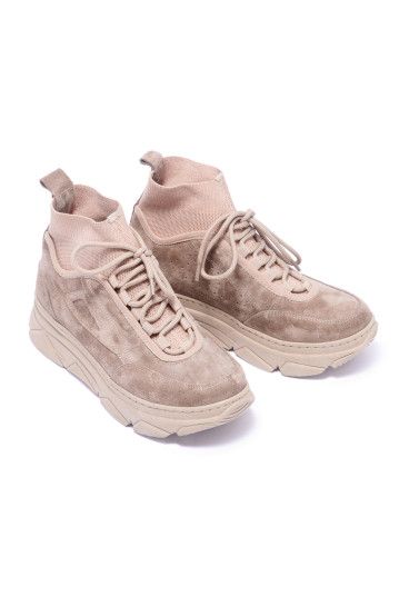 Кроссовки женские Welfare 0010-12401 843 BEIGE SUEDE