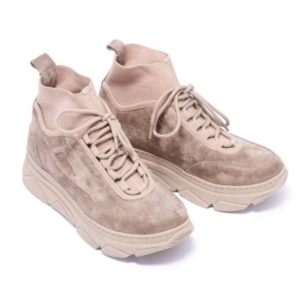 Кросівки жіночі Welfare 0010-12401 843 BEIGE SUEDE