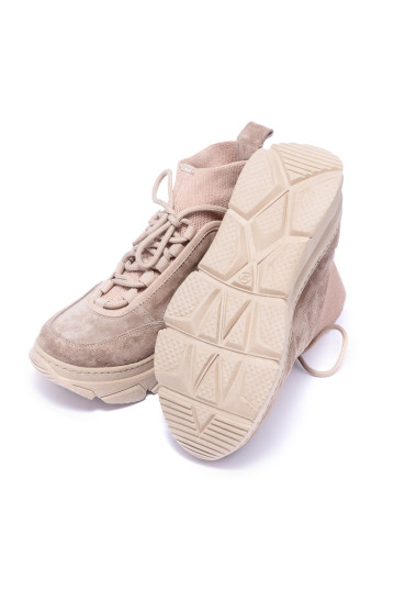 Кроссовки женские Welfare 0010-12401 843 BEIGE SUEDE