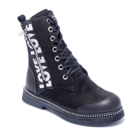 Черевики жіночі Welfare 0010-309.1-100K 51 BLACK NUBUCK