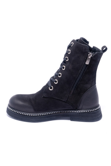 Ботинки женские Welfare 0010-309.1-100K 51 BLACK NUBUCK