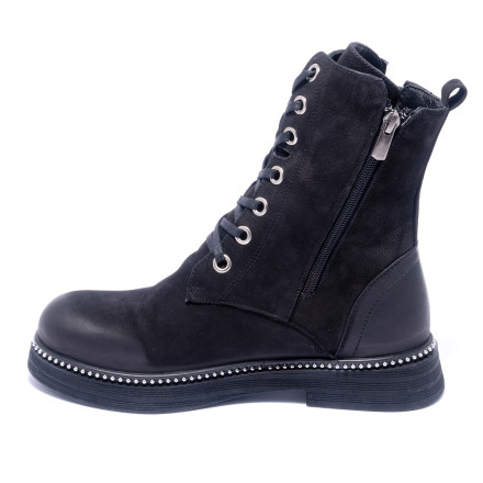 Черевики жіночі Welfare 0010-309.1-100K 51 BLACK NUBUCK