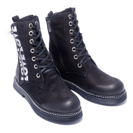 Черевики жіночі Welfare 0010-309.1-100K 51 BLACK NUBUCK