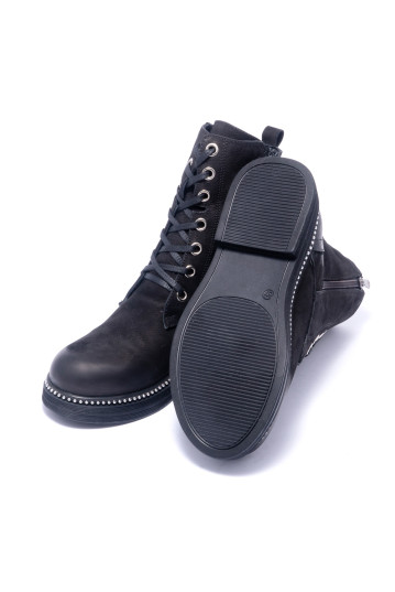 Ботинки женские Welfare 0010-309.1-100K 51 BLACK NUBUCK