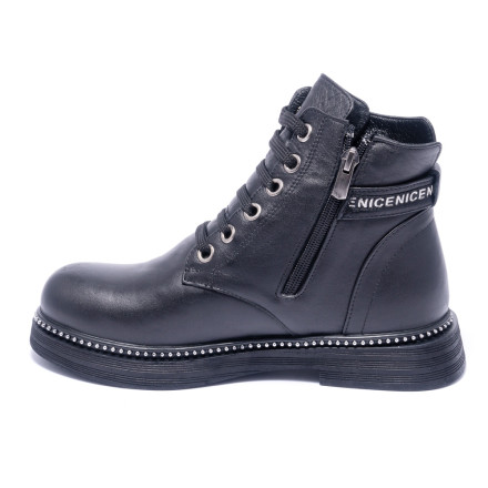 Черевики жіночі Welfare 0010-310-100 KR 41 BLACK LEATHER
