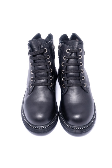 Ботинки женские Welfare 0010-310-100 KR 41 BLACK LEATHER