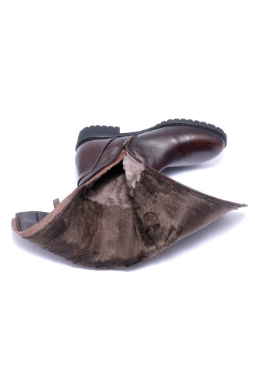 Сапоги женские Welfare 0010-44556 Y.KR BROWN LEATHER