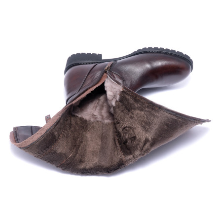 Чоботи жіночі Welfare 0010-44556 Y.KR BROWN LEATHER