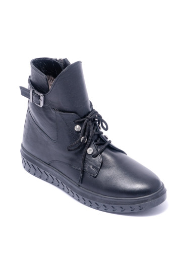 Черевики жіночі Welfare 0010-700W KRK 01 BLACK LEATHER