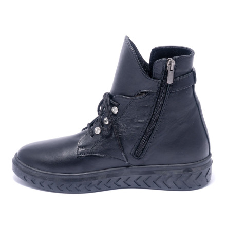 Черевики жіночі Welfare 0010-700W KRK 01 BLACK LEATHER