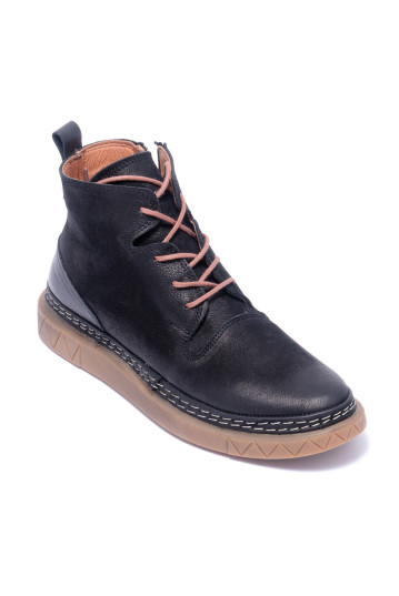 Черевики жіночі Welfare 0010-FA3 210.02 BLACK NUBUCK BLACK LEATHER KREP TB