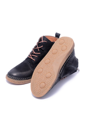 Ботинки женские Welfare 0010-FA3 210.02 BLACK NUBUCK BLACK LEATHER KREP TB