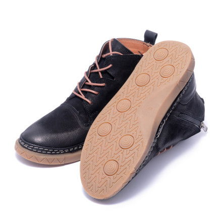 Черевики жіночі Welfare 0010-FA3 210.02 BLACK NUBUCK BLACK LEATHER KREP TB