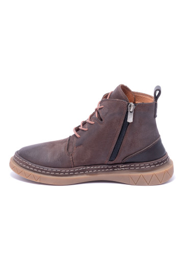 Ботинки женские Welfare 0010-FA3 212.05 BROWN NUBUCK BROWN LTHR KREP TBN