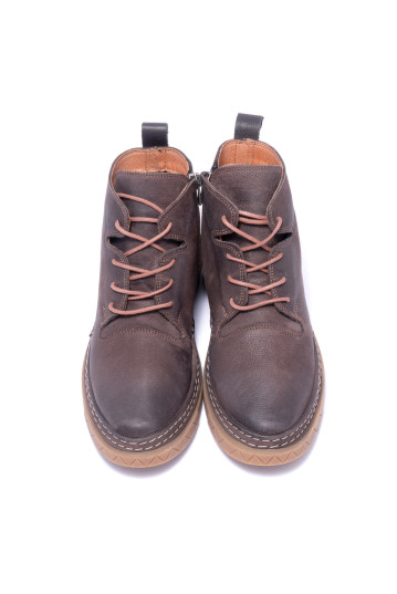 Ботинки женские Welfare 0010-FA3 212.05 BROWN NUBUCK BROWN LTHR KREP TBN