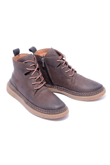 Ботинки женские Welfare 0010-FA3 212.05 BROWN NUBUCK BROWN LTHR KREP TBN